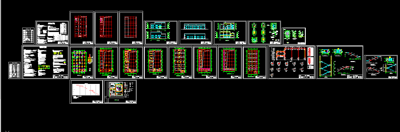 K613-1648平两层框架结构羽毛球馆设计【带施工组织】