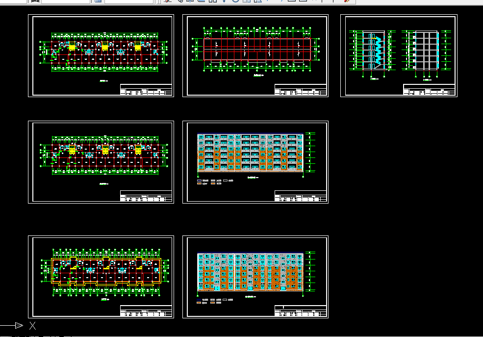 K617-六层框架结构住宅楼设计-4665平米-三户型三单元