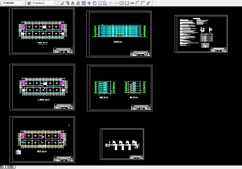 K622-天津市五层框架结构中学教学楼设计-8094平米