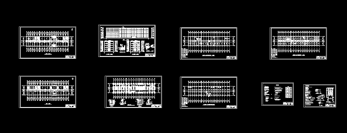 K724-张掖市辉南中学综合教学楼建筑结构设计-5层6608平米