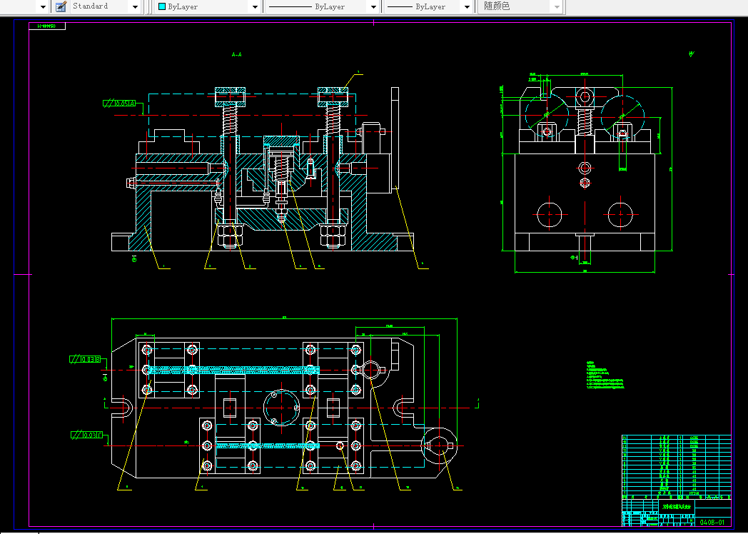 L073-铣床尾座顶尖套双槽铣夹具设计