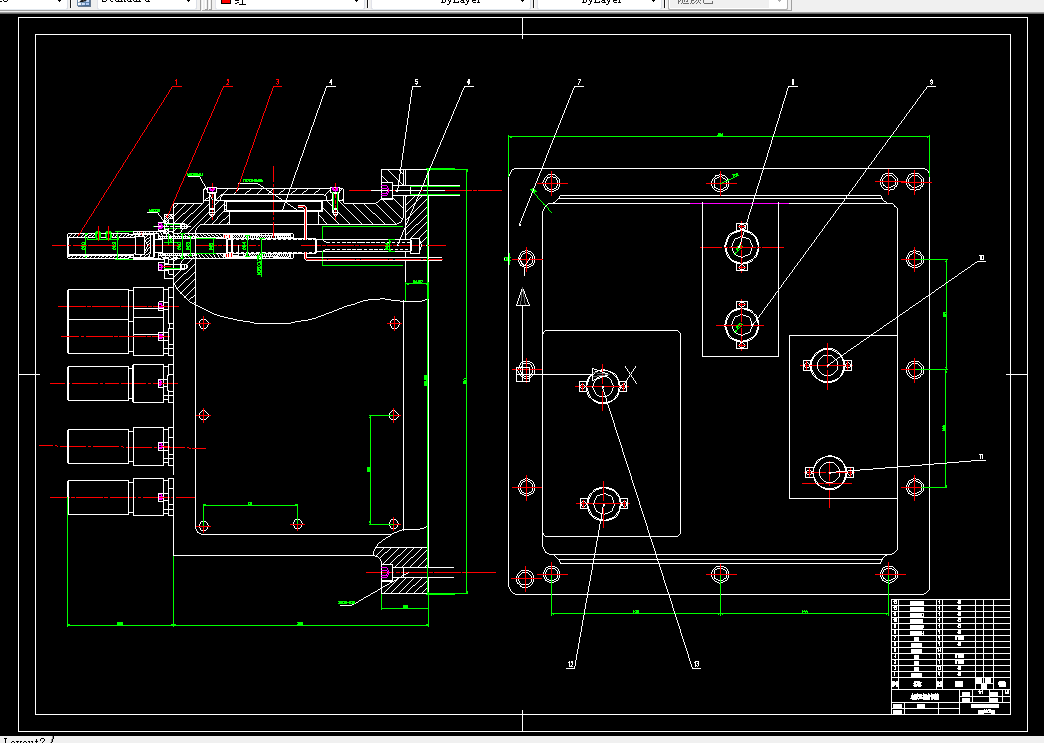 L134-钻攻零件侧孔机床左右攻丝靠模的设计