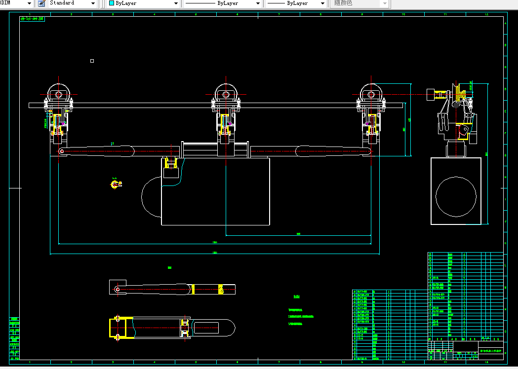 L153-高压电线除冰机器人机构设计