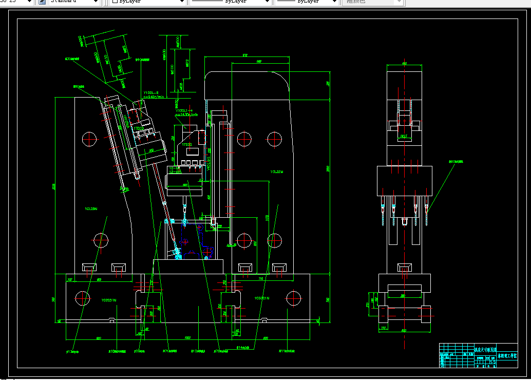 L185-汽缸体立式钻孔组合机床设计