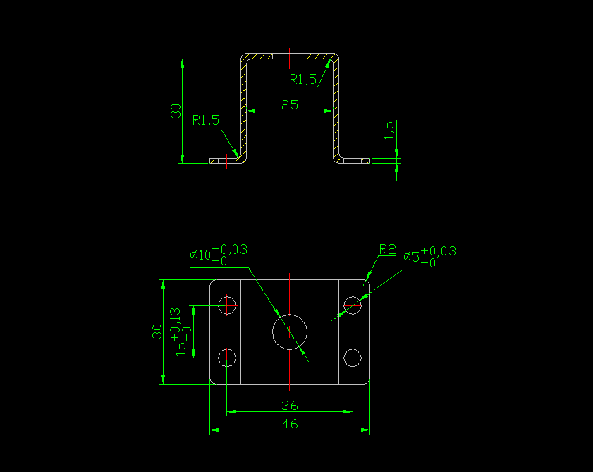 L186-芯轴托架冲压模具设计
