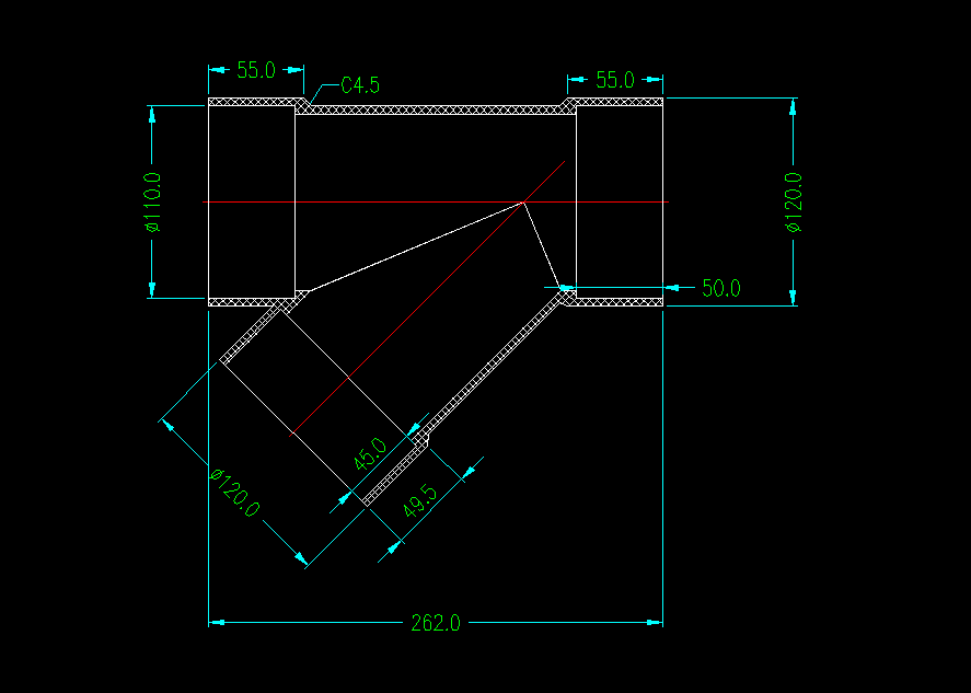 L439-斜三通管注塑模具设计