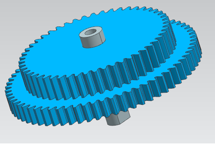 L446-小模数双联圆柱直齿轮注塑模具设计[含UG三维图]