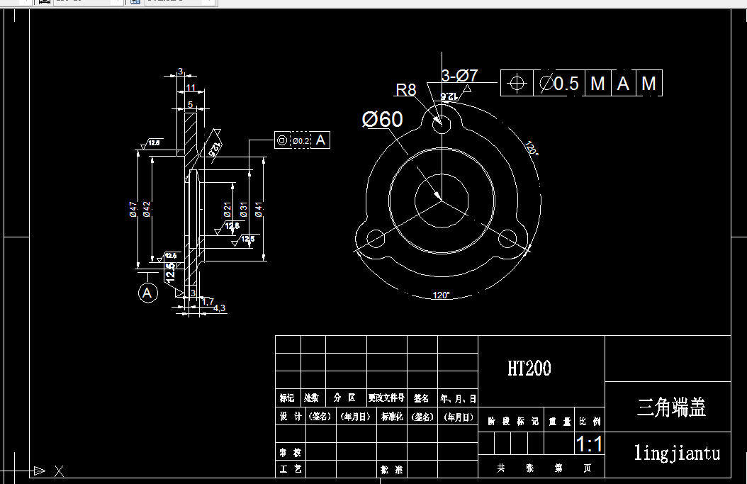 L527-三角端盖的机械加工工艺规程及夹具设计