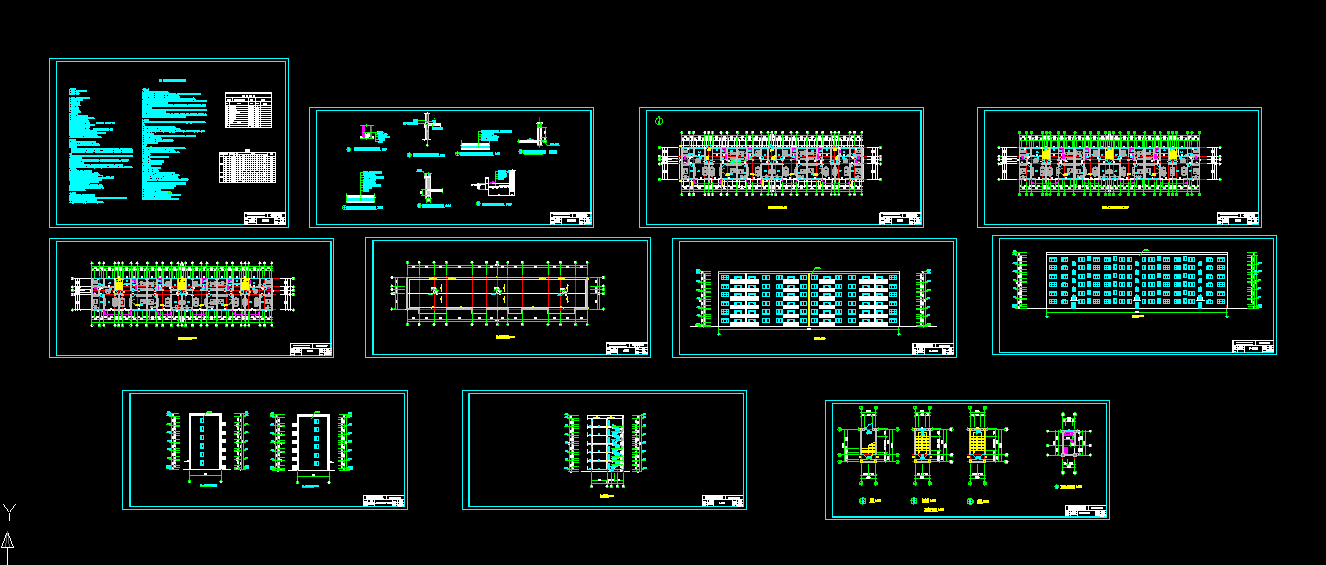 L659-北京六层框架小区住宅楼设计-4200平米三单元2户型