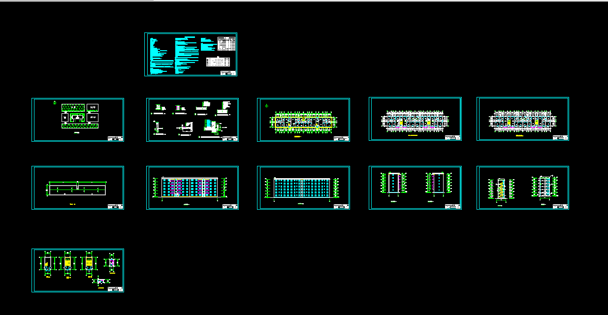 L663-六层拆迁安置房框架结构设计-2932平米