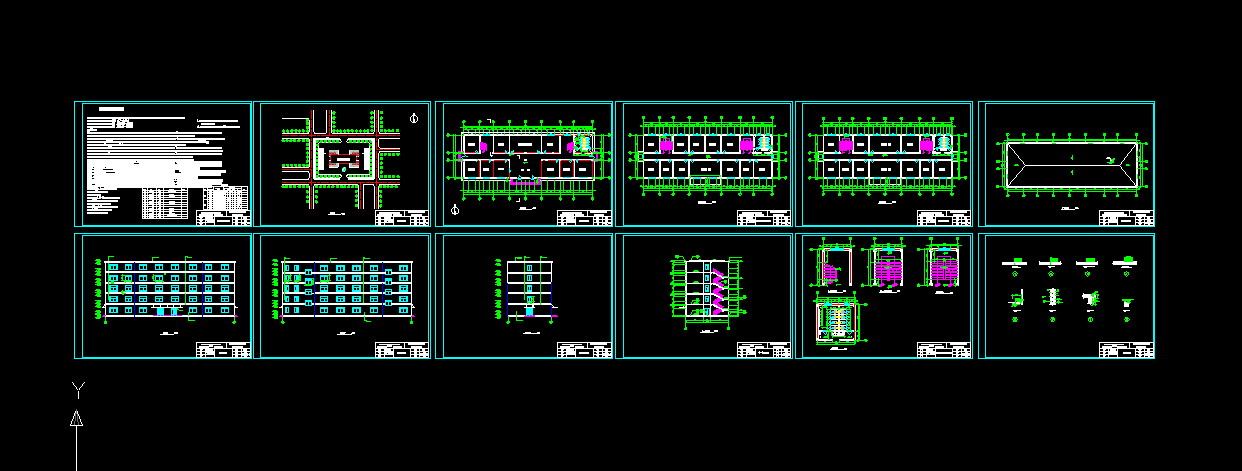 L685-五层框架结构综合办公楼设计-3400平米
