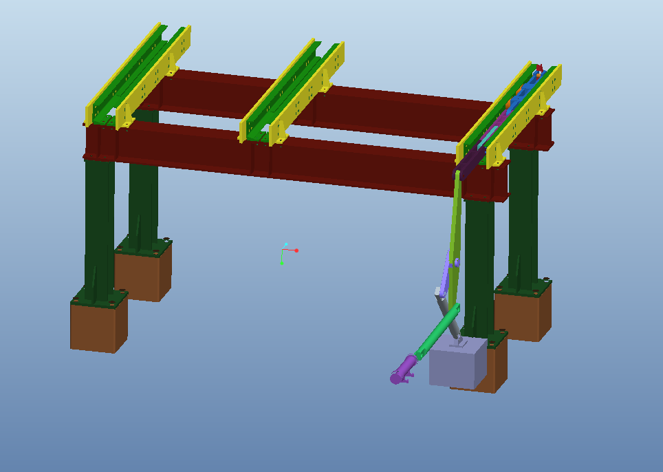 L712-轧钢收集台架设计[含Proe三维图]