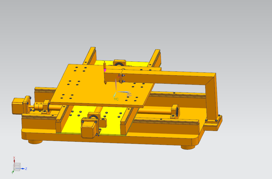 L750-简易X-Y绘图仪设计[含UG三维图]