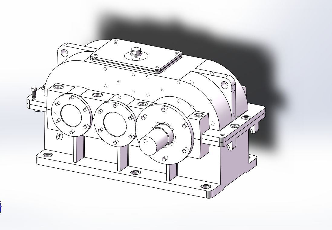 L769带式运输机传动装置的设计-双级圆柱齿轮减速器【含SW三维】F2800 V0.7 D350