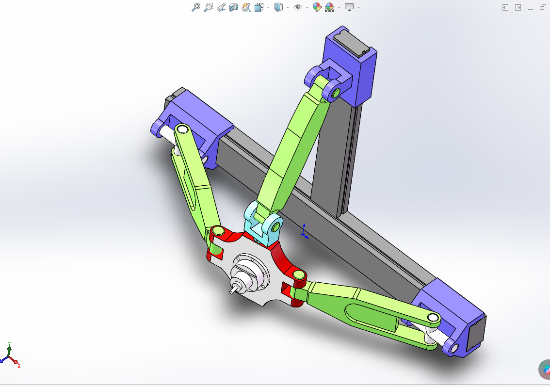 L781-一种混联五轴机床AB式结构设计及运动仿真[含SW三维图]
