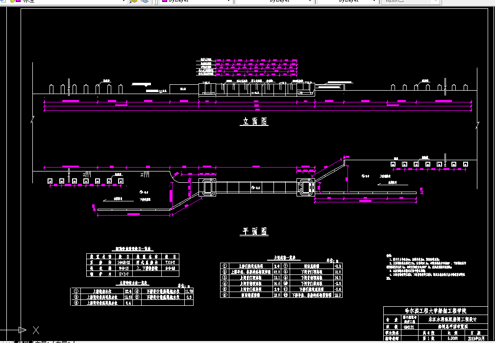 D439-东江水利枢纽工程船闸设计