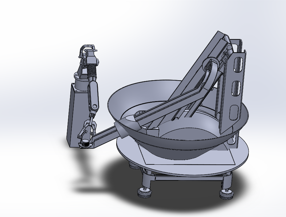 L802-矿泉水瓶盖自动送料机结构设计[含SW三维图]