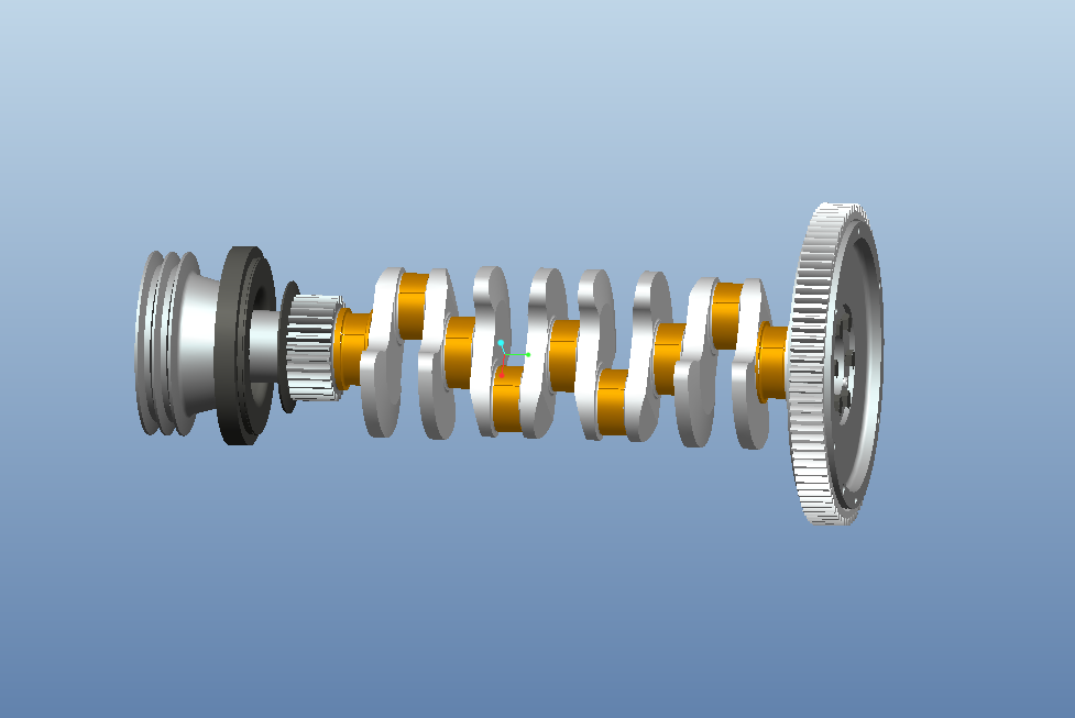 L809-某汽油机曲轴飞轮组设计[含Proe三维图]