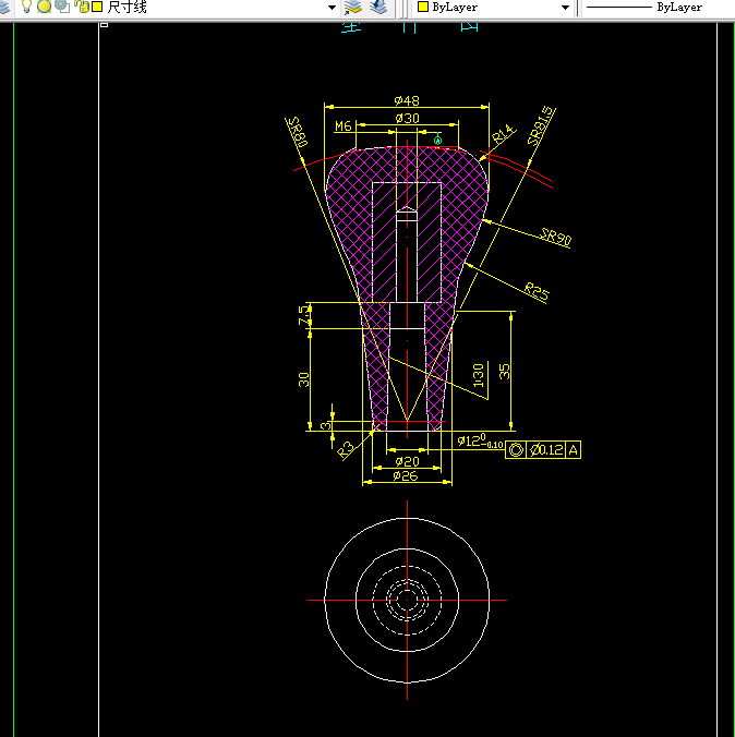 L832-异形手柄注塑模具设计