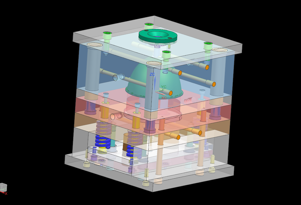 L915-灯罩外壳注塑模具设计[含UG三维图]