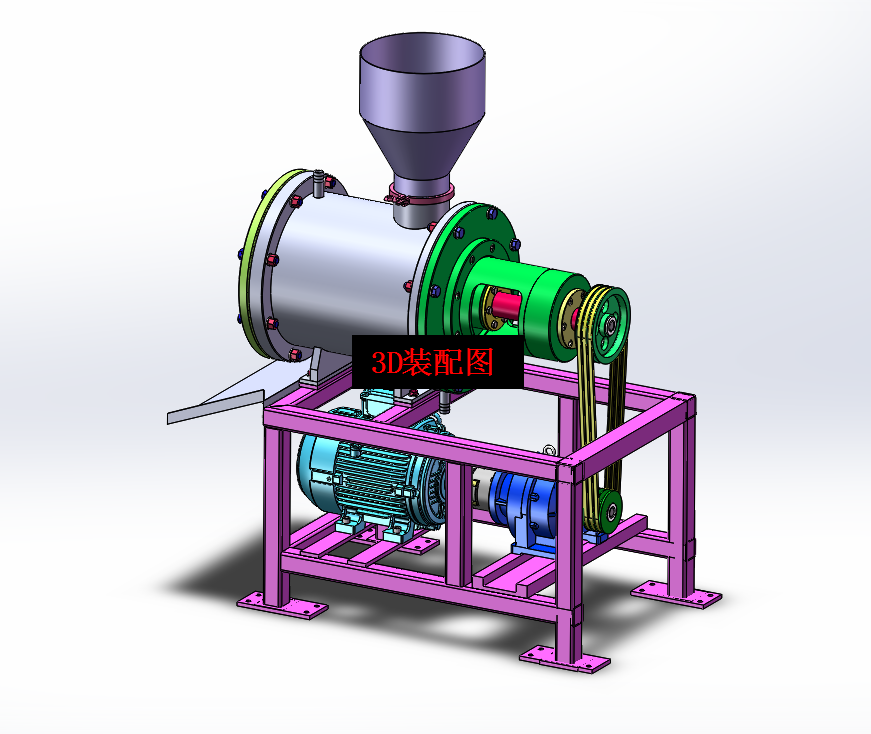 L935-废膜分离造粒机结构设计[含三维图]
