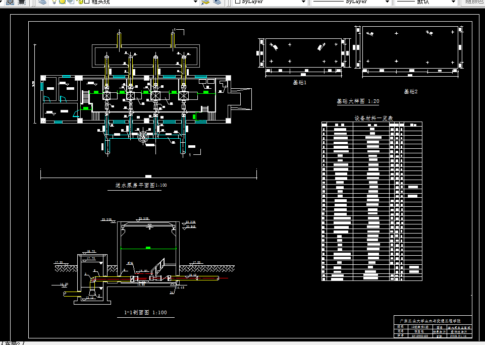L982泵与泵站课程设计-送水泵房设计-8万m3d