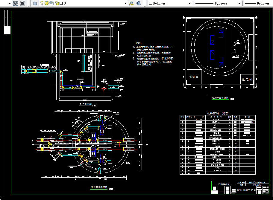 L996《城市水资源与取水工程》课程设计-取水泵房设计