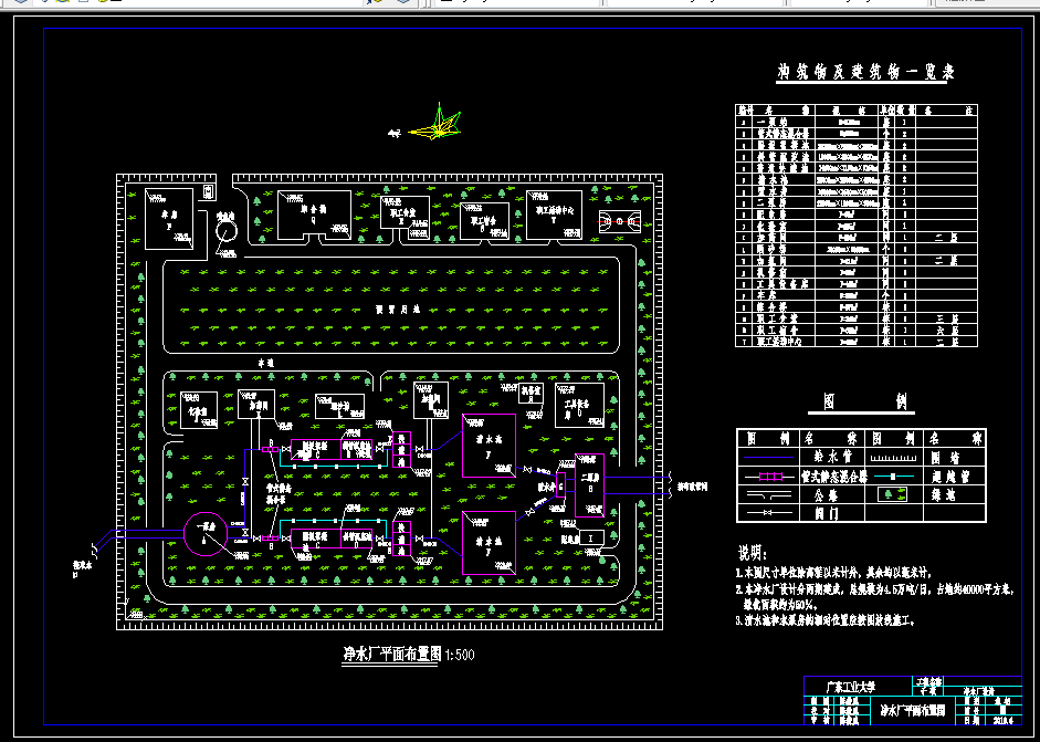 L1012水质工程学课程设计-4.5万吨日净水厂及污水厂设计