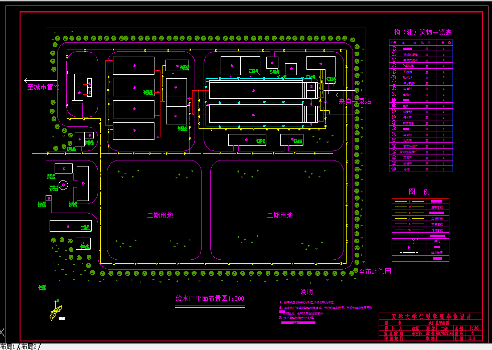 D459-济南市市南区给水工程工艺设计