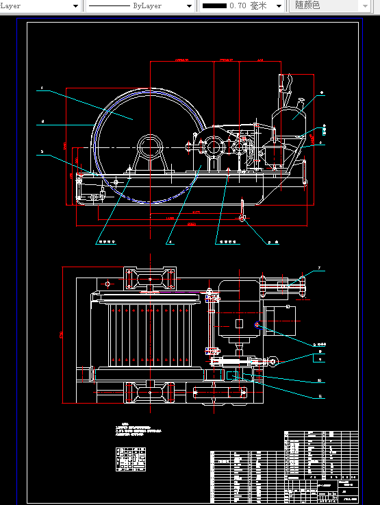 M025-JT-1.0×0.8型矿用提升绞车设计