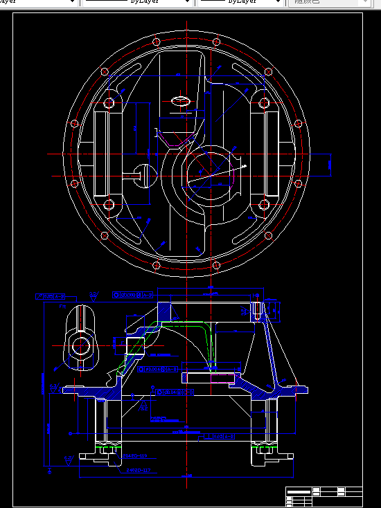 M040-生产车桥后桥减速器壳体组合车床中镗孔的精镗机床设计