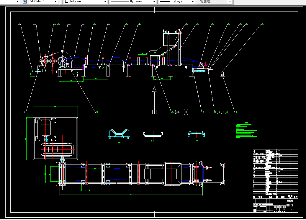M055-矿用固定式带式输送机的设计（300th）