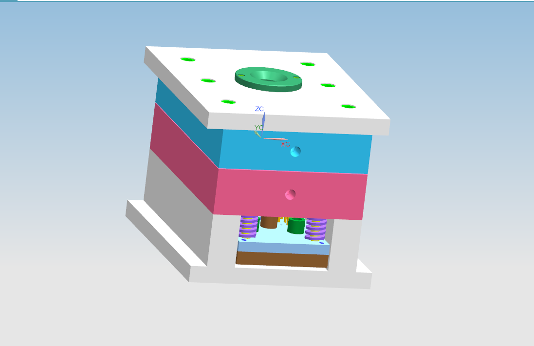 M066-爆花米机锁扣注塑模具设计[含UG三维图]
