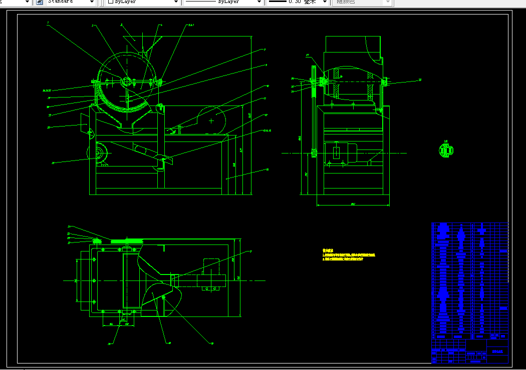 M076-花生红衣脱除机设计