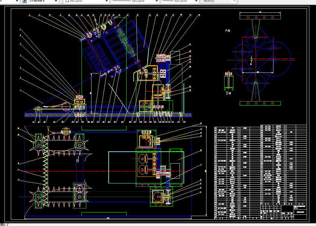 M089-柠条联合收割机切割及拨禾装置的设计