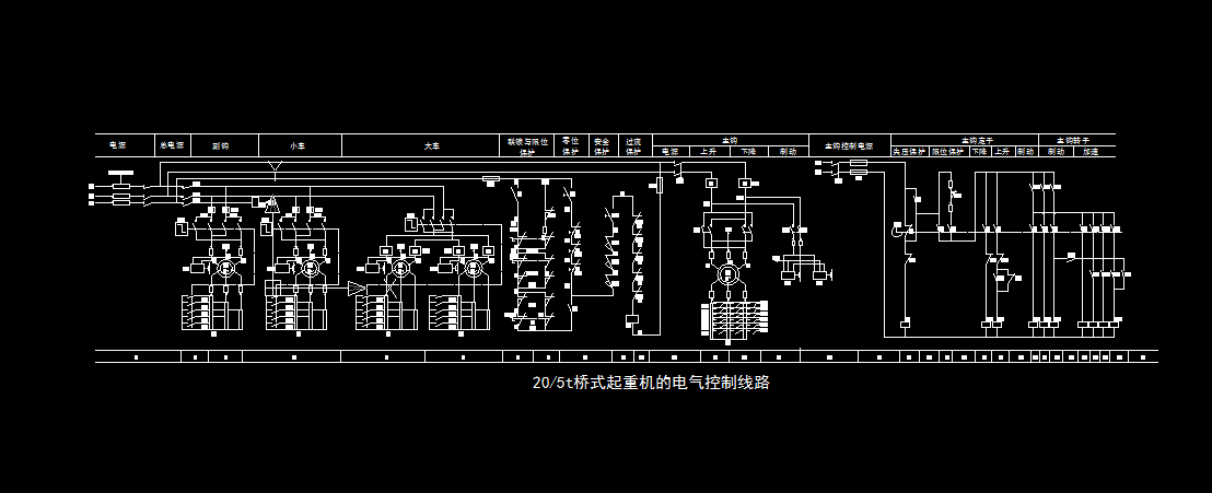 M090-205t桥式起重机控制线路设计