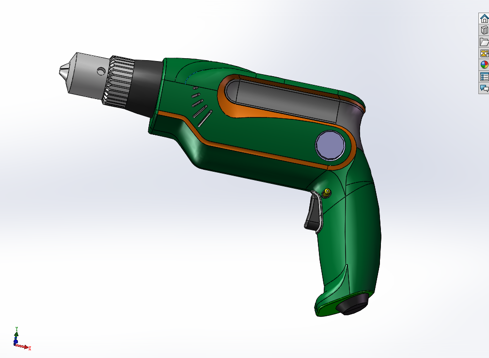 M125-电动冲击钻设计[含SW三维图]