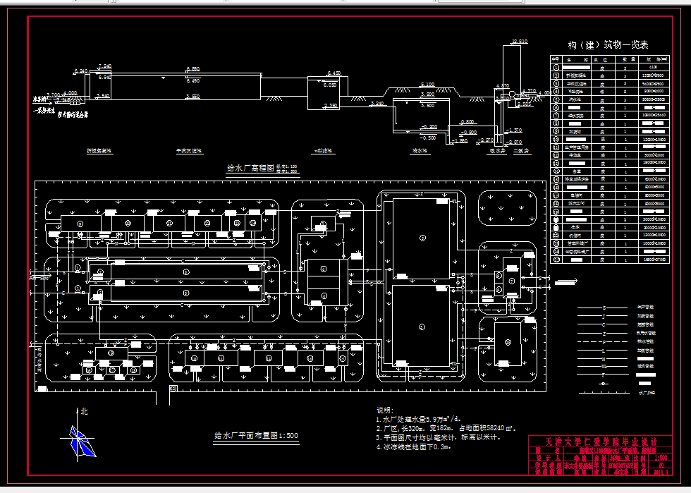 D471-高港区口岸镇给水厂设计