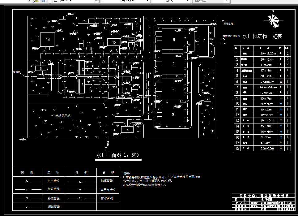 D473-溧阳市第三自来水厂设计