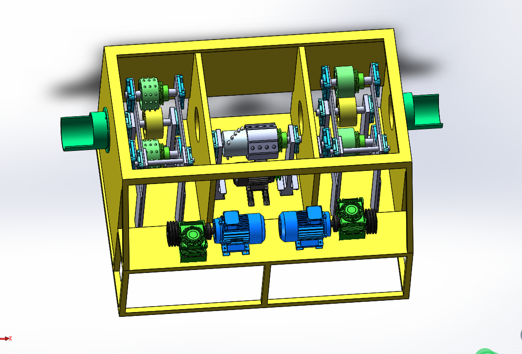 M242-小型木材剥皮机的设计[含SW三维图]