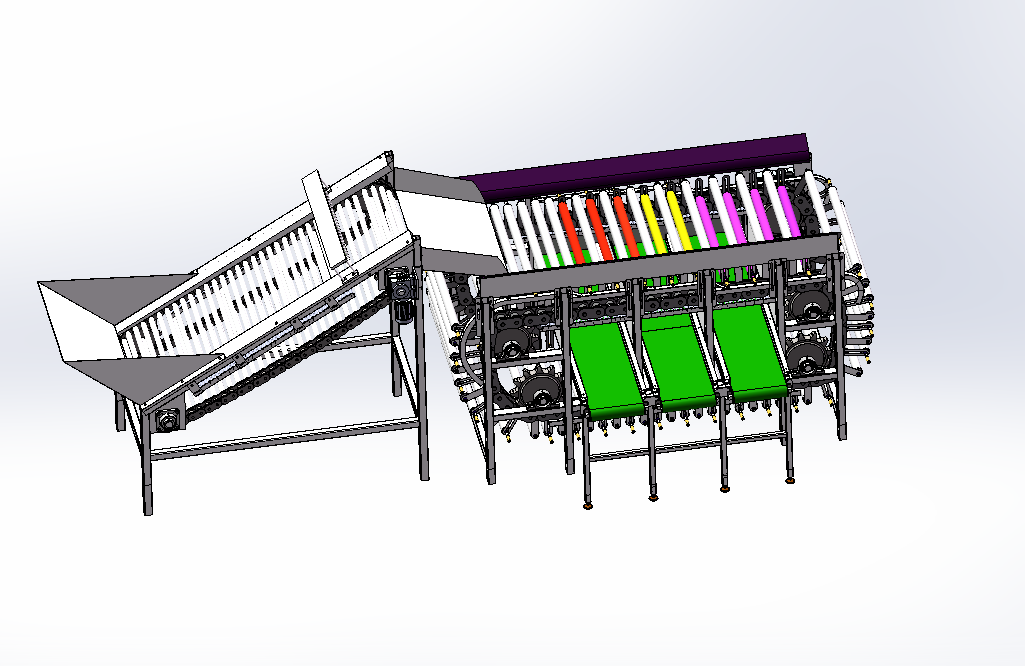 M247-滚杠式马铃薯分级机设计[含SW三维图]