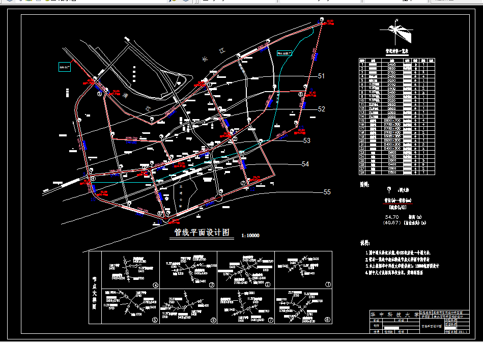 M276给排水课程设计-宜都市给水管网设计