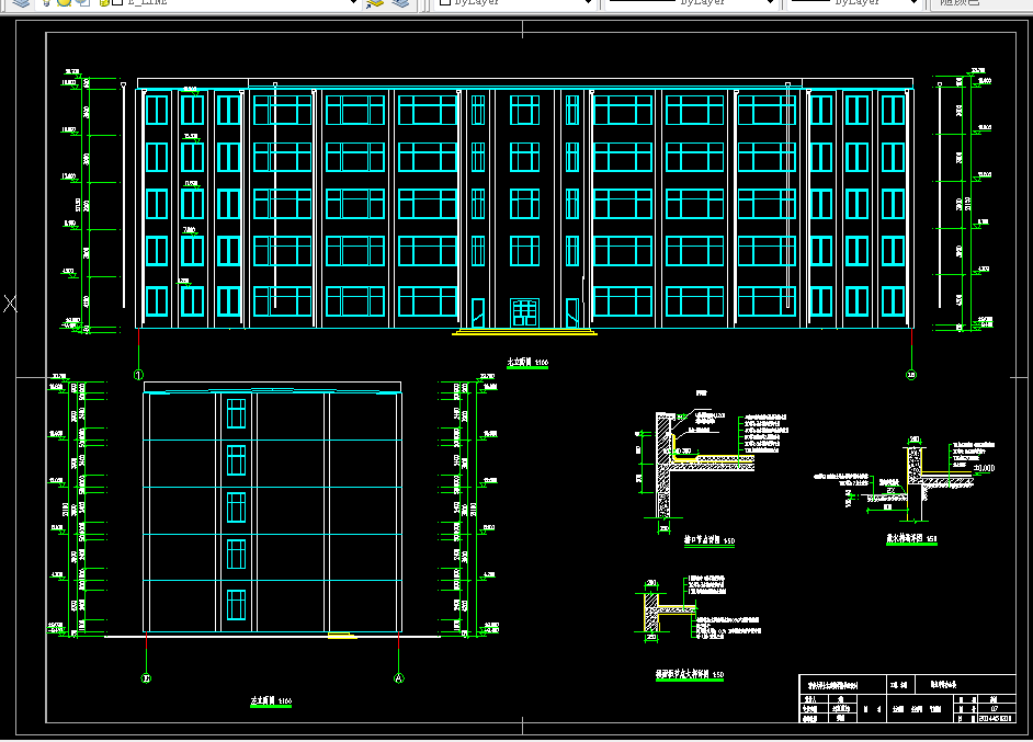 M285-五层中学办公楼设计-5466平米