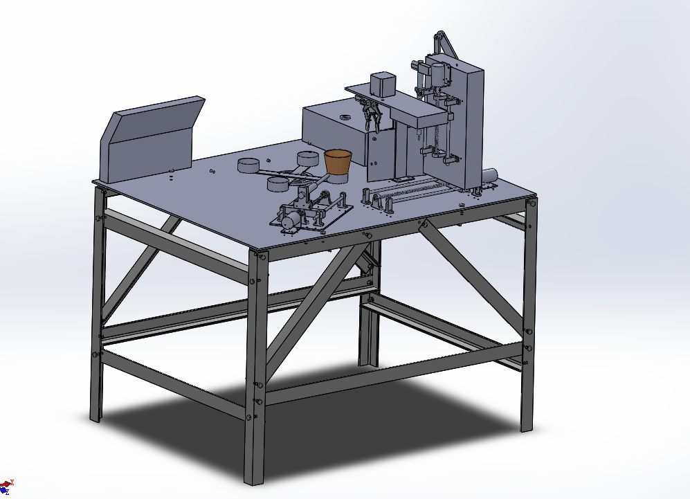 M443机械创新课程设计-易碎物品自动包装机设计[含SW三维图]