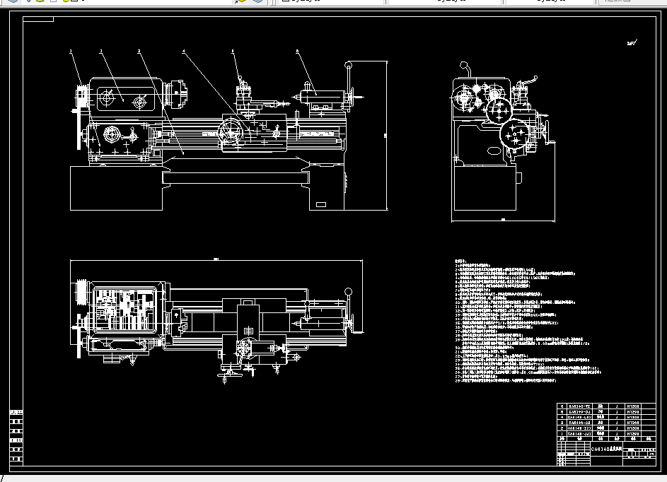 M477-CA6140车床总体布局及主轴箱的设计