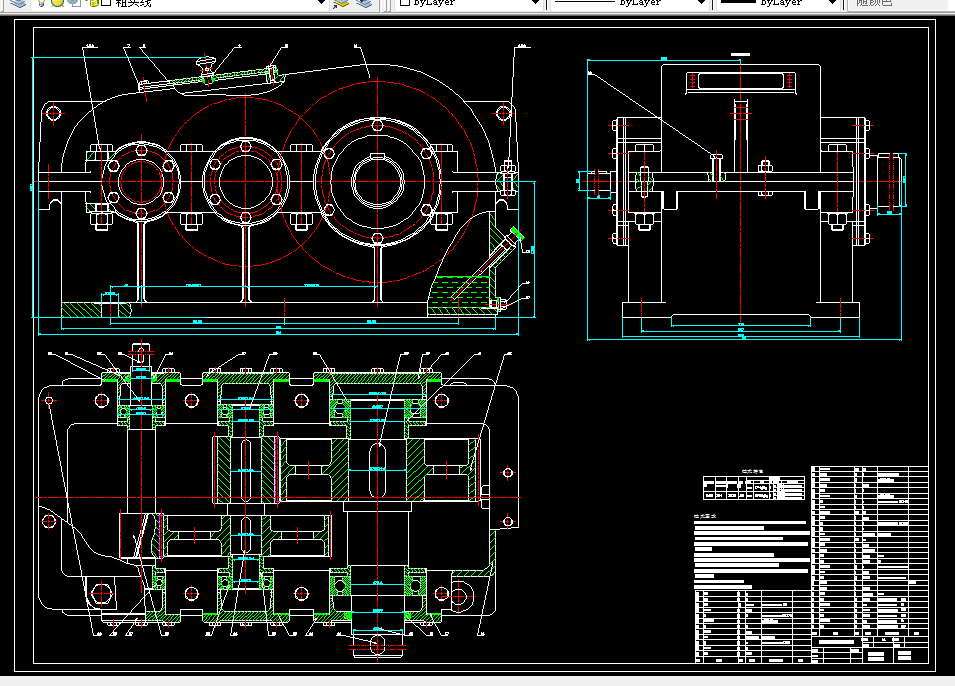 M486-展开式二级斜齿圆柱齿轮减速器设计F=4000 V=0.57 D=380