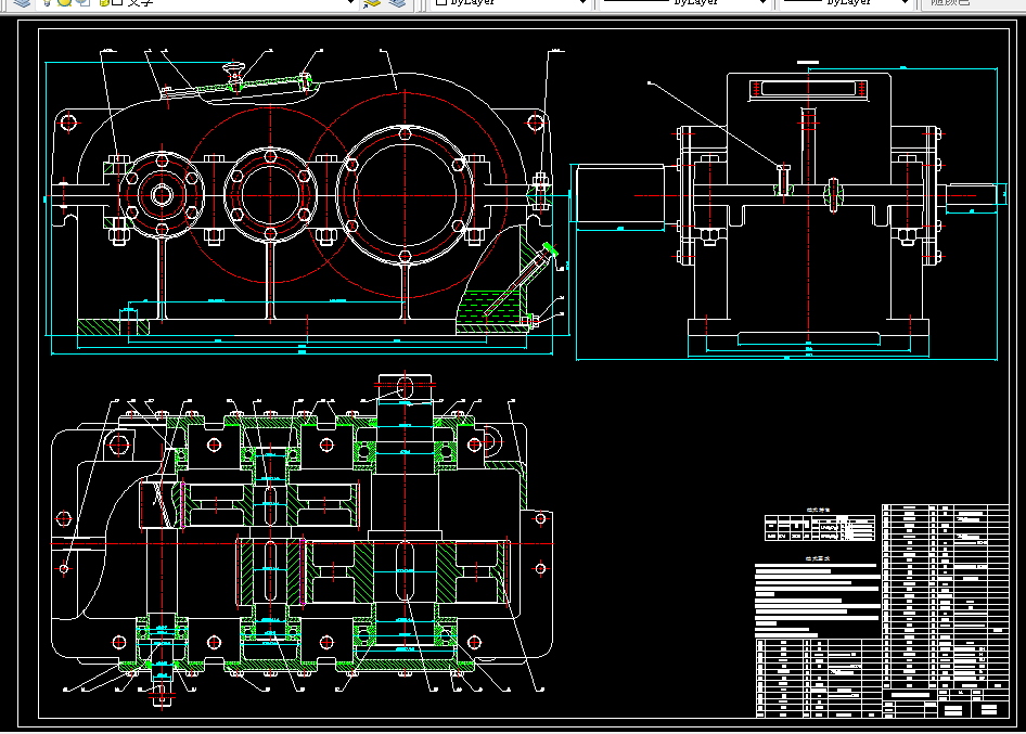 M533-展开式二级斜齿圆柱齿轮减速器设计T=650 V=0.85 D=370