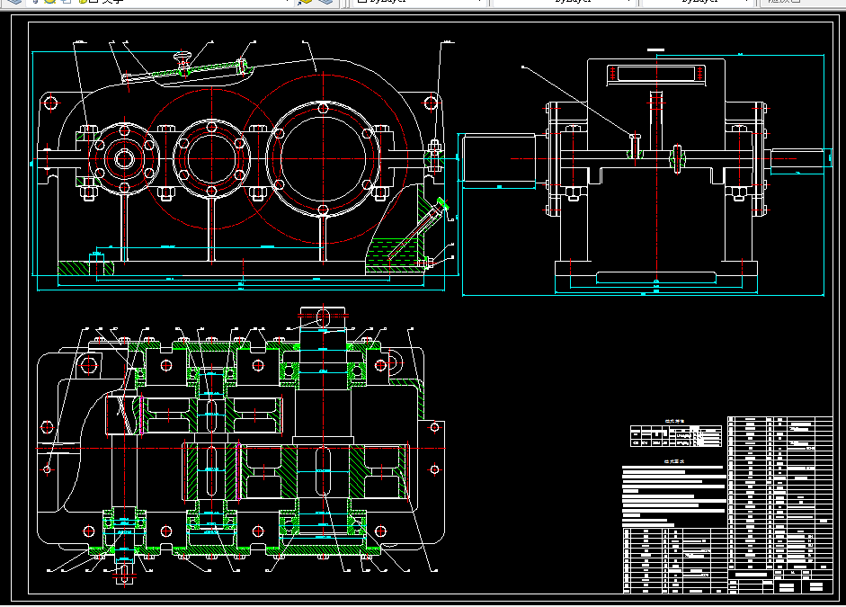M537-展开式二级斜齿圆柱齿轮减速器设计T=760 V=0.75 D=320