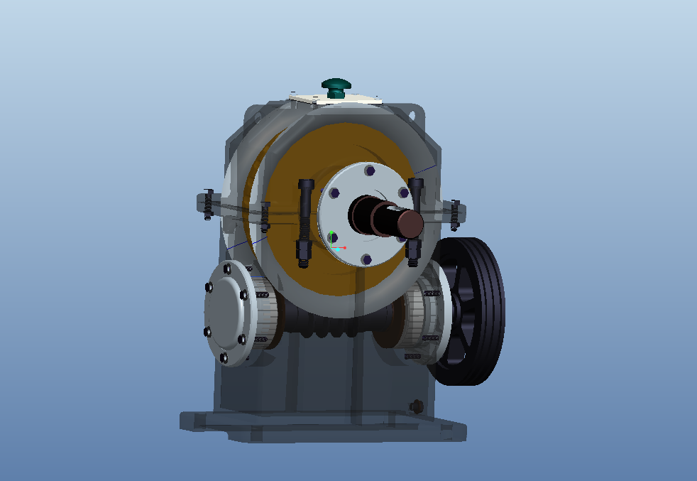 M586-基于ProE蜗轮蜗杆减速器设计及其运动仿真[含三维图]