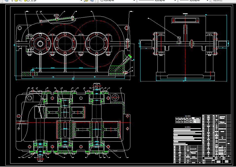 M592-展开式二级斜齿圆柱齿轮减速器设计F=3460 V=0.8 D=211